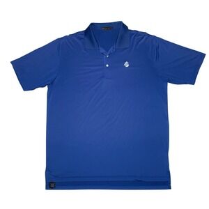 Peter Millar Summer Comfort Blue Golf Polo Shirt Men's Short Sleeve